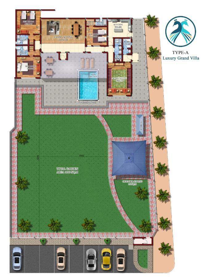 Asahalah Farm Pool Villas as-Sib Exteriör bild
