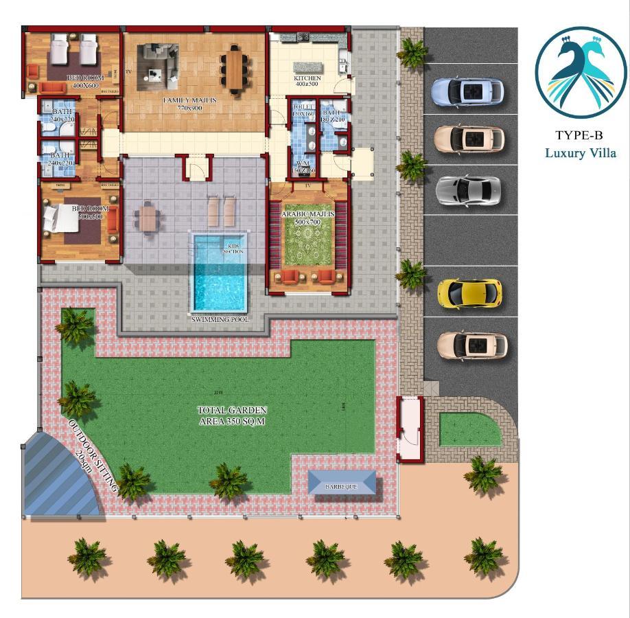 Asahalah Farm Pool Villas as-Sib Exteriör bild